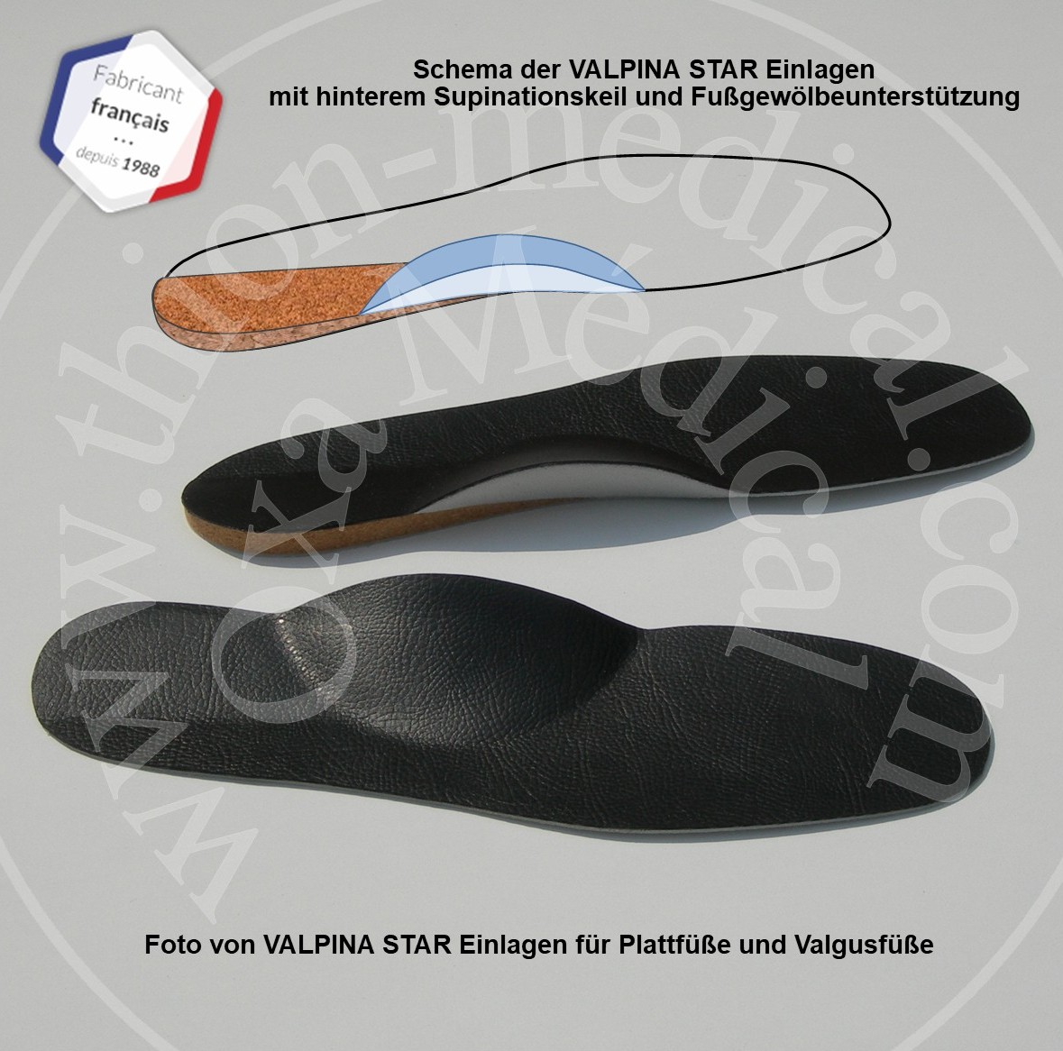 Foto der VALPINA STAR Einlagen